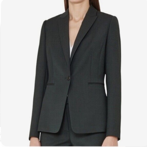 Reiss Pinetta Black Classic Blazer Size 2 - Picture 1 of 10